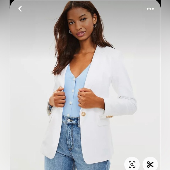 Loft modern twill blazer. Size 14. NWT! - Picture 2 of 8